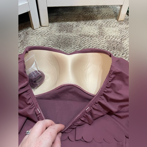 NWT Kona Sol Mauve One Piece Swim Suit - Picture 7 of 11